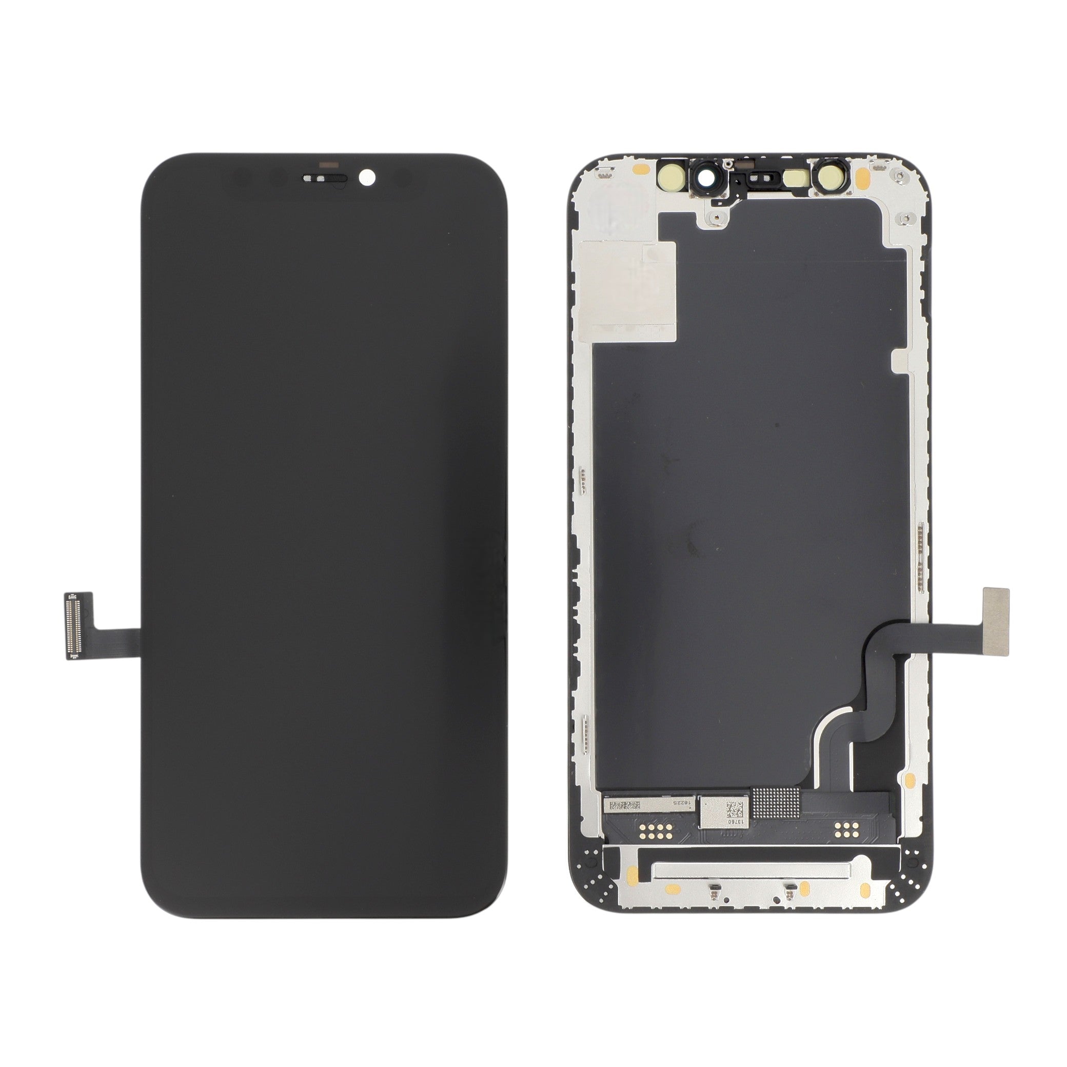 Écran de remplacement Incell pour iPhone 12 mini, vues avant et arrière
