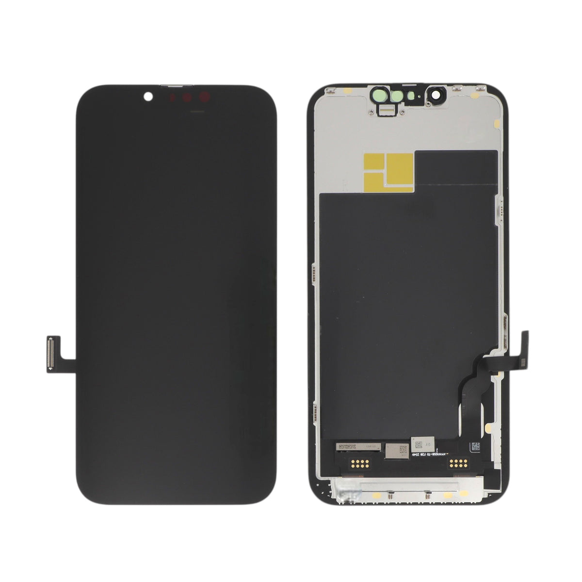 Écran de remplacement Oled pour iPhone 13, vues avant et arrière