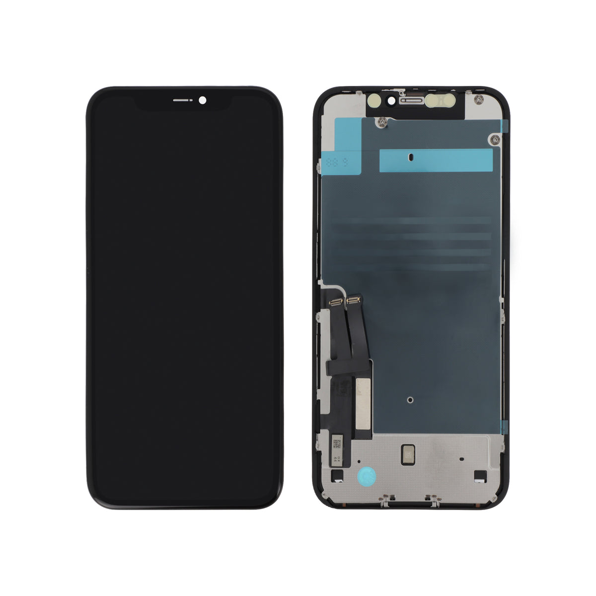 Écran de remplacement Incell pour iPhone 11, vues avant et arrière
