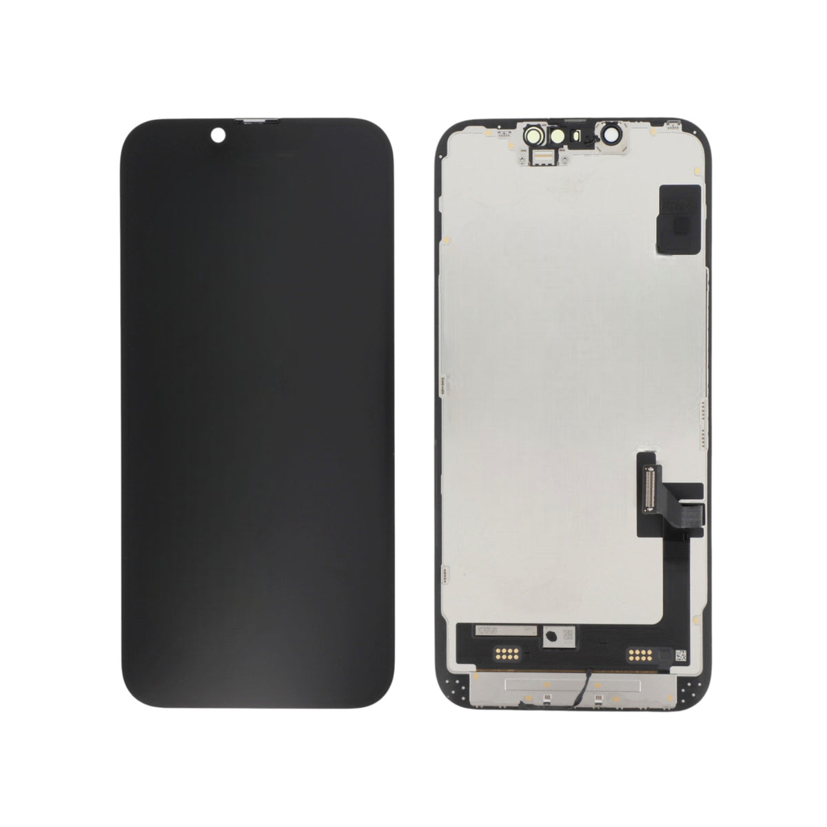 Écran de remplacement Incell pour iPhone 14, vues avant et arrière