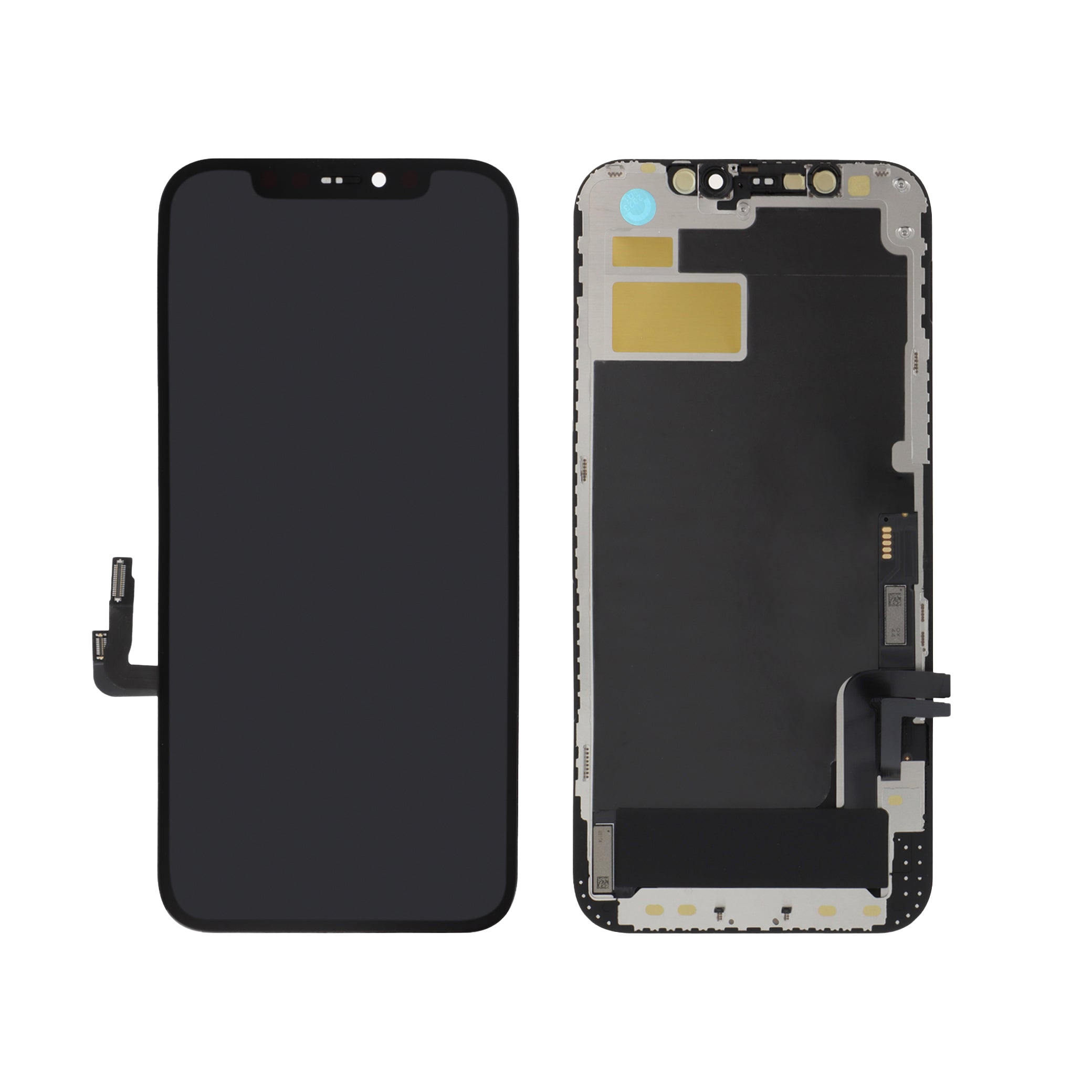 Écran de remplacement Incell pour iPhone 12/12 Pro, vues avant et arrière