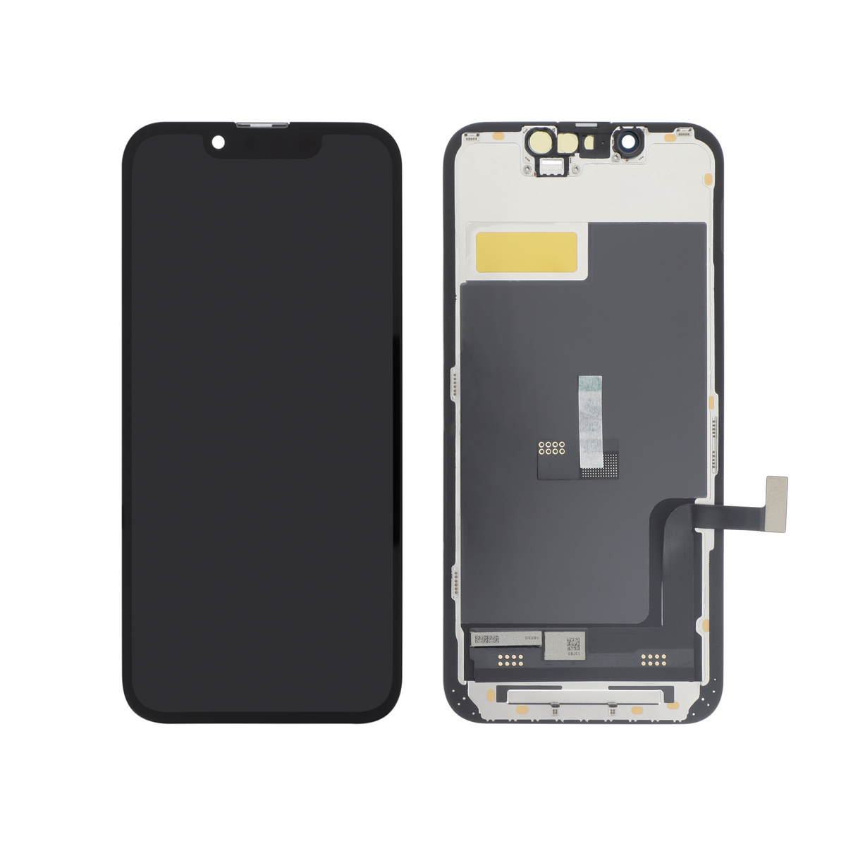 Écran de remplacement Incell pour iPhone 13 Mini, vues avant et arrière